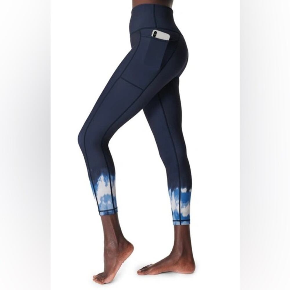 Sweaty Betty Super Sculpt Pocket 7/8 Leggings Navy Blue Ink Large
